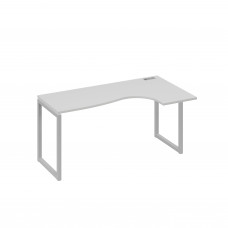 Стол правый "Классика" эргономичный на металлокаркасе QUATTRO серый / металлокаркас серый А4 С4 036 СЕ