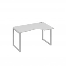 Стол правый "Классика" эргономичный на металлокаркасе QUATTRO серый / металлокаркас серый А4 С4 044 СЕ