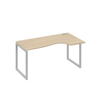 Стол эргономичный правый "Классика" на металлокаркасе QUATTRO дуб скандинавский / металлокаркас серый А4 С4 046 ДК