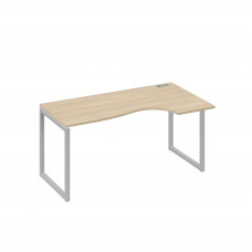 Стол эргономичный правый "Классика" на металлокаркасе QUATTRO дуб скандинавский / металлокаркас серый А4 С4 046 ДК