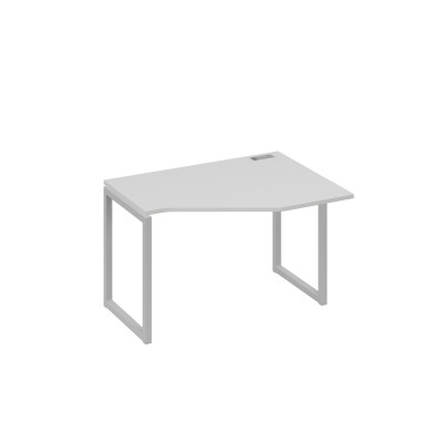 Стол эргономичный правый "Техно" на металлокаркасе QUATTRO серый / металлокаркас серый А4 С4 052 СЕ