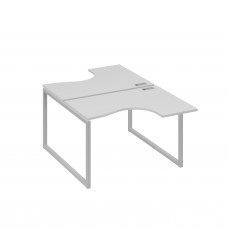 Рабочая станция эргономичная Классика каркас QUATTRO (2х120) серый / металлокаркас серый А4 С4 180 СЕ
