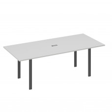 Стол 220 для переговорной каркасе UNO серый / металлокаркас антрацит А4 А1 124 СЕ