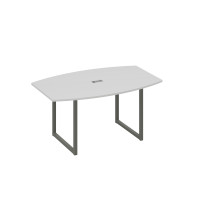 Стол 160 для переговоров на каркасе QUATTRO серый / металлокаркас антрацит А4 А4 111 СЕ