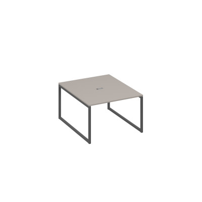 Стол 120 переговорный с металлокаркасом QUATTRO мокко премиум / металлокаркас антрацит А4 А4 134 МП