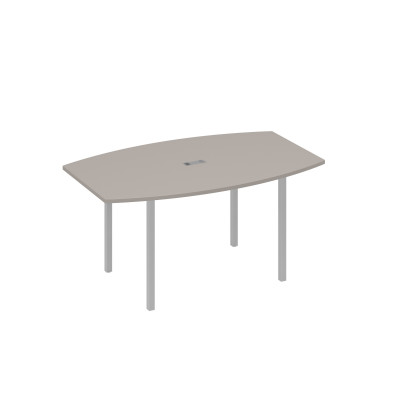 Стол 160 для переговоров на каркасе DUE мокко премиум / металлокаркас серый А4 С2 111 МП