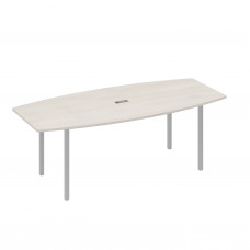 Стол для переговоров 220 с каркасом DUE дуб / металлокаркас серый А4 С2 114 ДШ