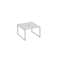 Стол 120 на металлокаркасе QUATTRO переговорный серый / металлокаркас серый А4 С4 131 СЕ