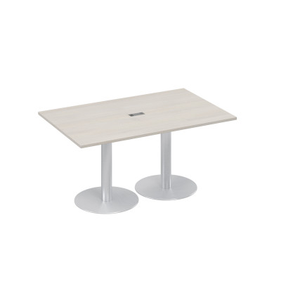 Стол 160 для переговоров на опорах-колоннах дуб шамони А4 ХР 121 ДШ