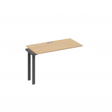 Секция 120 рабочей станции на металлокаркасе TRE натуральный дуб / металлокаркас антрацит А4 А3 003-1 НД