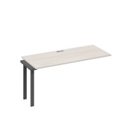 Секция 160 для рабочей станции на опорах UNO дуб / металлокаркас антрацит А4 А1 015-1 ДШ