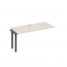 Секция стола 160 станции на каркасе TRE дуб / металлокаркас антрацит А4 А3 015-1 ДШ