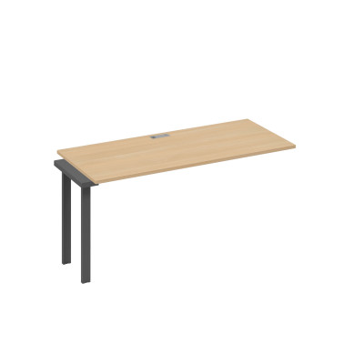 Секция 160 для рабочей станции на опорах UNO натуральный дуб / металлокаркас антрацит А4 А1 015-1 НД