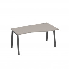 Стол правый "Техно" на металлокаркасе TRE эргономичный мокко премиум / металлокаркас антрацит А4 А3 066 МП