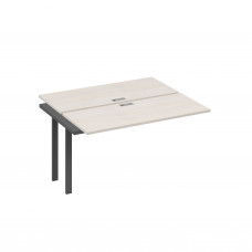 Секция рабочей станции 2х140 с металлокаркасом TRE дуб / металлокаркас антрацит А4 А3 171-1 ДШ