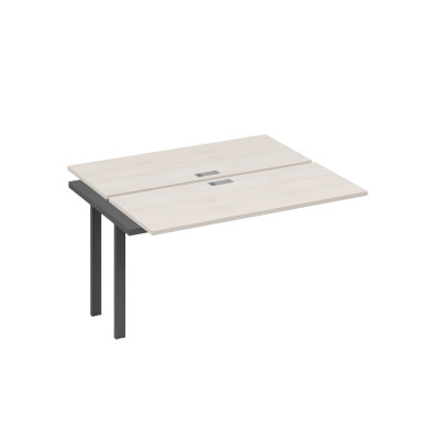 Секция рабочей станции 2х140 с металлокаркасом TRE дуб / металлокаркас антрацит А4 А3 171-1 ДШ