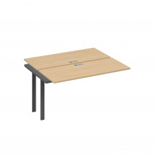 Секция рабочей станции 2х140 с металлокаркасом TRE натуральный дуб / металлокаркас антрацит А4 А3 171-1 НД