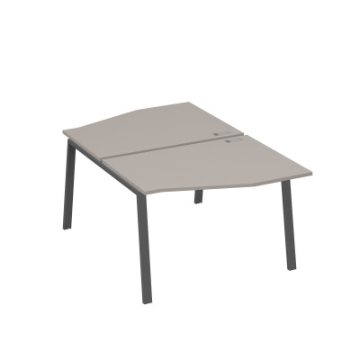 Рабочая станция со столами Техно на металлокаркасе TRE (2х120) мокко премиум / металлокаркас антрацит А4 А3 189 МП