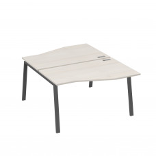 Рабочая станция столы Техно (2х140) каркас TRE дуб / металлокаркас антрацит А4 А3 190 ДШ