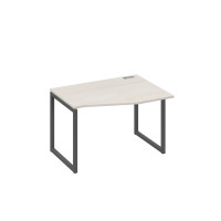 Стол на металлокаркасе QUATTRO "Техно" эргономичный правый дуб / металлокаркас антрацит А4 А4 062 ДШ