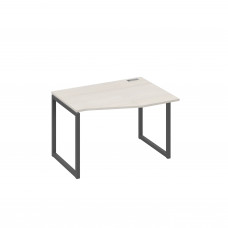 Стол на металлокаркасе QUATTRO "Техно" эргономичный правый дуб / металлокаркас антрацит А4 А4 062 ДШ