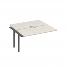 Секция рабочей станции на опорах DUE (2х140) дуб / металлокаркас антрацит А4 А2 174-1 ДШ