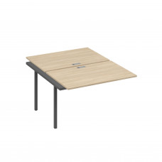 Секция стола на каркасе QUATTRO (2х120) дуб скандинавский / металлокаркас антрацит А4 А4 176-1 ДК