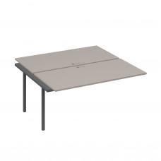 Секция стола на металлокаркасе DUE (2х160) мокко премиум / металлокаркас антрацит А4 А2 178-1 МП