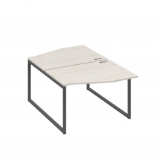 Рабочая станция каркас QUATTRO (2х120) столы Техно дуб / металлокаркас антрацит А4 А4 189 ДШ