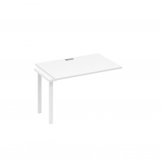 Секция 120 рабочей станции опоры UNO белый премиум / металлокаркас белый А4 Б1 023-1 БП