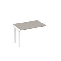 Секция 120 стола станции с опорами TRE мокко премиум / металлокаркас белый А4 Б3 023-1 МП
