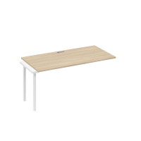 Секция рабочей станции 160 опоры QUATTRO дуб скандинавский / металлокаркас белый А4 Б4 025-1 ДК