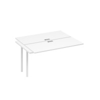 Секция рабочей станции на каркасе DUE (2х140) белый премиум / металлокаркас белый А4 Б2 171-1 БП