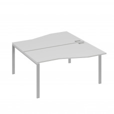 Рабочая станция столы Техно" каркас UNO (2х160) серый / металлокаркас серый А4 С1 191 СЕ