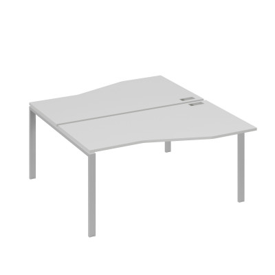 Рабочая станция столы Техно" каркас UNO (2х160) серый / металлокаркас серый А4 С1 191 СЕ