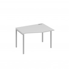 Стол эргономичный металлокаркас DUE правый "Техно" серый / металлокаркас серый А4 С2 062 СЕ