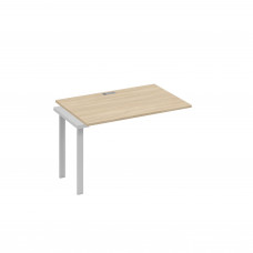 Секция 120 рабочей станции опоры UNO дуб скандинавский / металлокаркас серый А4 С1 023-1 ДК