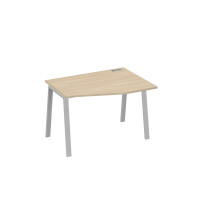 Стол правый "Техно" эргономичный на металлокаркасе TRE дуб скандинавский / металлокаркас серый А4 С3 062 ДК