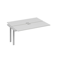 Секция стола станции 2х160 на опорах TRE серый / металлокаркас серый А4 С3 172-1 СЕ