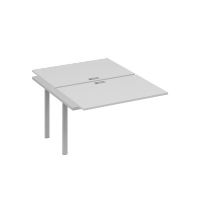 Секция стола станции на каркасе UNO 2х120 серый / металлокаркас серый А4 С1 176-1 СЕ