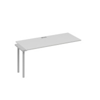 Секция стола рабочей станции 160 опоры QUATTRO серый / металлокаркас серый А4 С4 015-1 СЕ