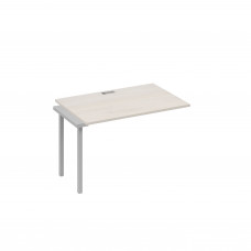 Секция стола 120 на металлокаркасе QUATTRO дуб / металлокаркас серый А4 С4 023-1 ДШ