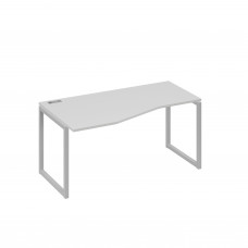Стол эргономичный левый "Техно" на металлокаркасе QUATTRO серый / металлокаркас серый А4 С4 065 СЕ