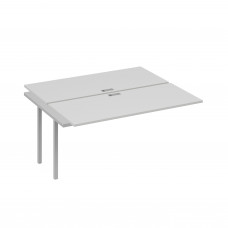 Секция стола рабочей станции на металлокаркасе DUE (2х160) серый / металлокаркас серый А4 С2 175-1 СЕ