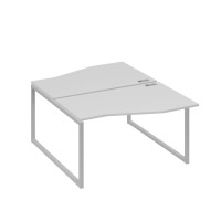 Рабочая станция столы (2х140) Техно каркас QUATTRO серый / металлокаркас серый А4 С4 190 СЕ