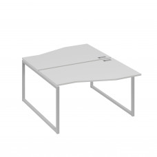 Рабочая станция столы (2х140) Техно каркас QUATTRO серый / металлокаркас серый А4 С4 190 СЕ