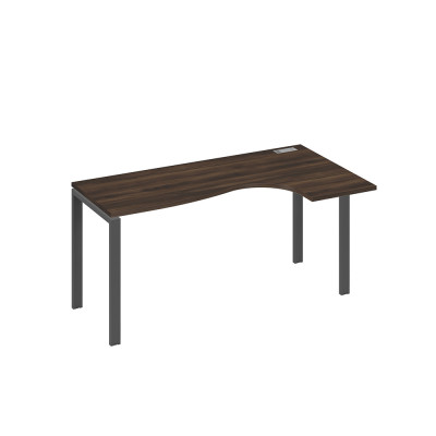 Стол эргономичный "Классика" правый на металлокаркасе UNO дуб ристретто/ металлокаркас антрацит А4 А1 036 ДР