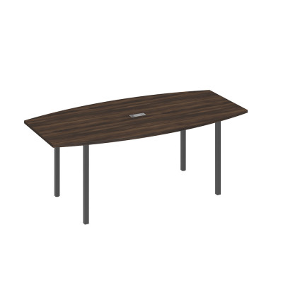 Стол для переговоров 200 на каркасе DUE дуб ристретто/ металлокаркас антрацит А4 А2 113 ДР