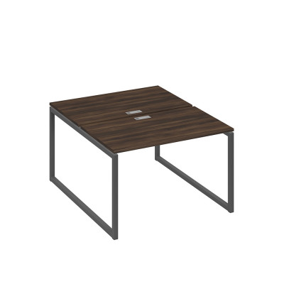 Рабочая станция 2х120 на металлокаркасе QUATTRO дуб ристретто/ металлокаркас антрацит А4 А4 173 ДР