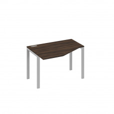 Стол "Техно" эргономичный левый на металлокаркасе UNO дуб ристретто/ металлокаркас серый А4 С1 051 ДР
